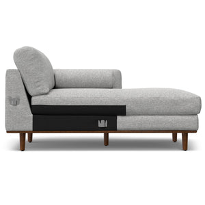 English Elm Morrison Right Sectional Sofa - Eco-Friendly Mist Grey With Plush Comfort For Cozy Living Spaces B136P159958