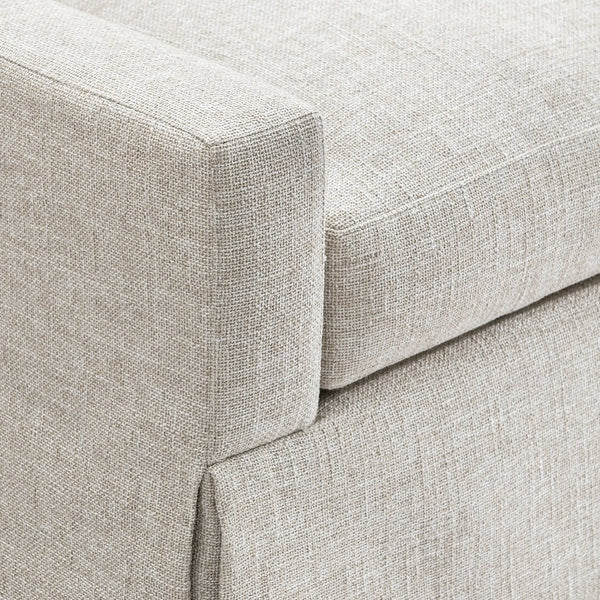 Bernhardt Bernhardt Sutton Three Seat Fabric Sofa Low Profile Tailored Skirt Living Room P5757A