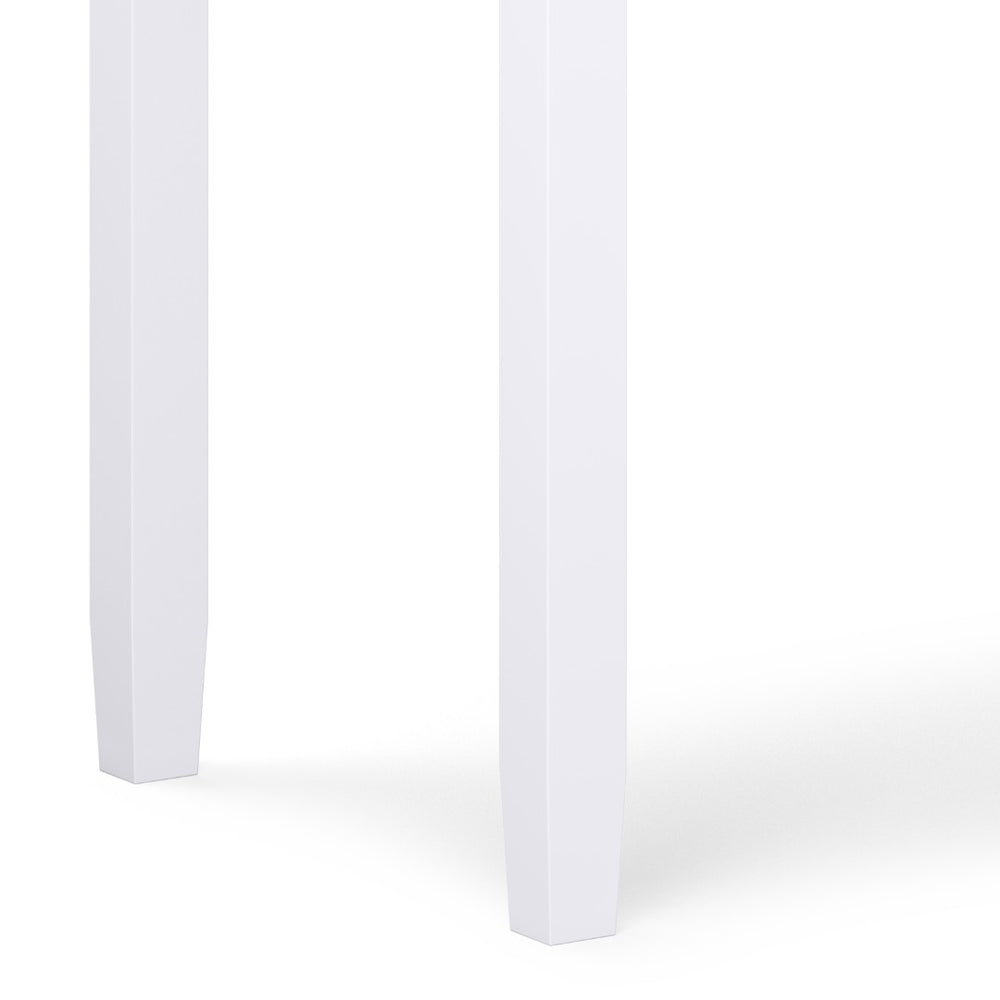 English Elm Warm Shaker Desk In White – Handcrafted Solid Wood With Ample Storage For Home Office & Gaming Use B136P159734-GIGA