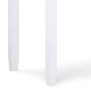 English Elm Warm Shaker Desk In White – Handcrafted Solid Wood With Ample Storage For Home Office & Gaming Use B136P159734-GIGA