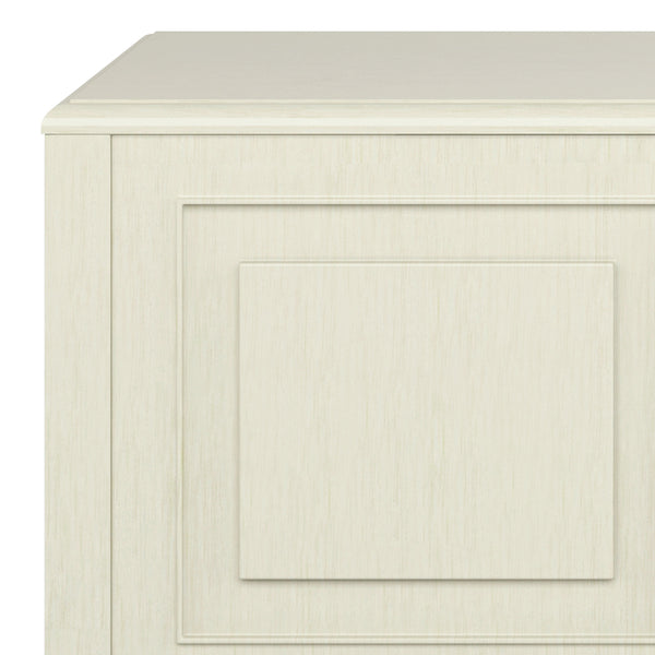 English Elm Connaught Antique White Storage Bench Trunk - Classic British Colonial Design With Ample Storage Space B136P158535