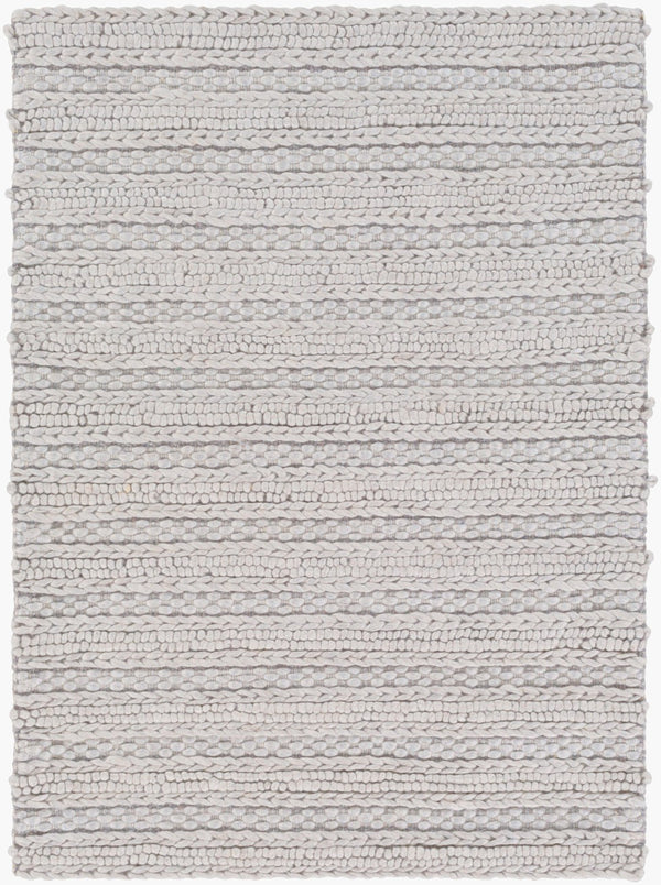 Surya Kindred Handmade 2' X 3' Scandinavian Modern Rug - Luxurious New Zealand Wool & Viscose Comfort Ivory Viscose,Nz Wool Kdd3001-23