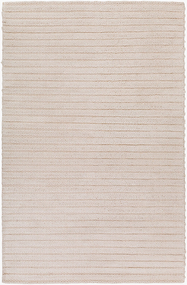 Surya Kindred Handmade 2' X 3' Scandinavian Modern Rug - Luxurious New Zealand Wool & Viscose Comfort Off,White Viscose,Nz Wool Kdd3003-23