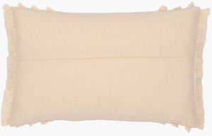 Surya Kandie Cotton Accent Pillow - 18"L X 18"W Rustic Charm For Cozy Cottage Living Spaces & Bedding Cream Cotton,Cotton Kde001-1818p