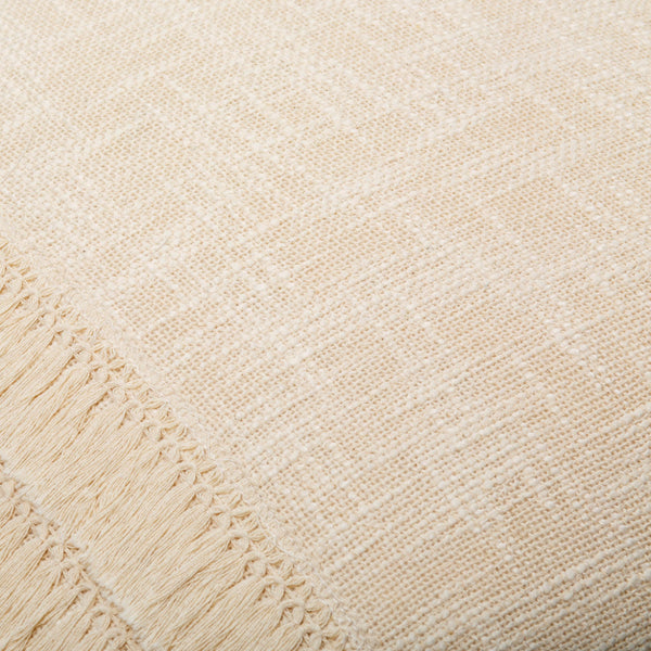 Surya Kandie Cotton Accent Pillow - 18"L X 18"W Rustic Charm For Cozy Cottage Living Spaces & Bedding Cream Cotton,Cotton Kde001-1818p