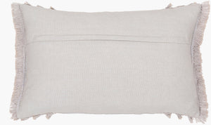 Surya Kandie Cotton Accent Pillow - 18"L X 18"W Rustic Charm For Cozy Cottage Living Spaces & Bedding Light Gray Cotton,Cotton Kde003-2020p