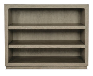 Hooker Furniture Linville Smoky Mink Open Desk Cabinet With Oak Veneer, Adjustable Shelves & Finished Back For Modular Offices 6150-10413-85