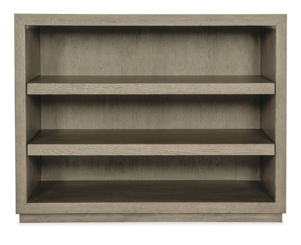 Hooker Furniture Linville Smoky Mink Open Desk Cabinet With Oak Veneer, Adjustable Shelves & Finished Back For Modular Offices 6150-10413-85