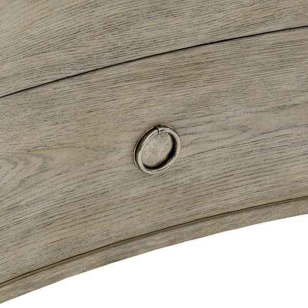 Bernhardt Bernhardt Albion Nightstand With Pewter Finish, Knotty White Oak, Usb Charging & Soft-Close Drawers 311216