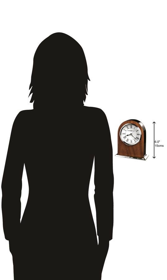 Hekman Furniture 645769 Palermo Tabletop Clock – Elegant Walnut Finish, Silent Quartz Movement, Perfect Home Decor Accent  Palermo Tabletop Clock 645769