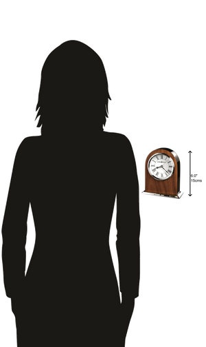 Hekman Furniture 645769 Palermo Tabletop Clock – Elegant Walnut Finish, Silent Quartz Movement, Perfect Home Decor Accent  Palermo Tabletop Clock 645769