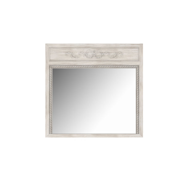 A.R.T. Furniture Somerton Trumeau Landscape Mirror - Timeless Floral Accent, Elegant Design For Any Home Decor Beige Parawood Solids,Ash Veneer,Glass 303121-2817