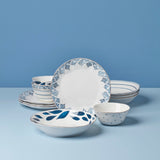 Lenox Blue Bay 12-Piece Dinnerware Set Blue, BLUE PORCELAIN 897387