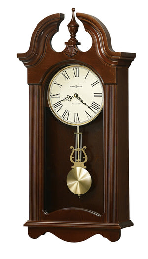 Hekman Furniture 625466 Malia Wall Clock - Elegant Cherry Finish, Westminster Chimes, Durable Design For Home Decor Cherry Bordeaux Malia Wall Clock 625466