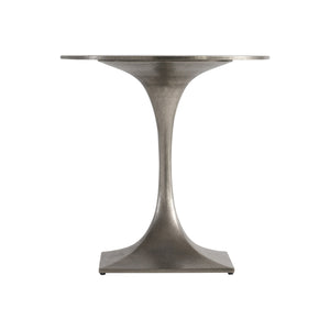 Bernhardt Bernhardt Liguria Cast Aluminum Outdoor Side Table — 24" Round Graphite Top, Rust‑Resistant, Sculpted Pedestal, Compact Stability X04122