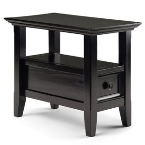 English Elm Amherst Narrow Side Table - Handcrafted Hickory Brown, Stylish Storage For Small Living Spaces B136P158325