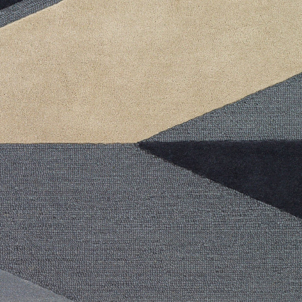 Surya Kennedy 2' X 3' Handmade Area Rug - Modern High/Low Wool Texture For Stylish Home Décor Upgrade Ink Blue Wool Kdy3024-46