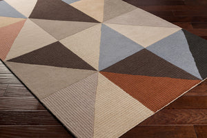 Surya Kennedy 2' X 3' Handmade Area Rug - Modern High/Low Wool Texture For Stylish Home Décor Upgrade Denim Wool Kdy3030-23