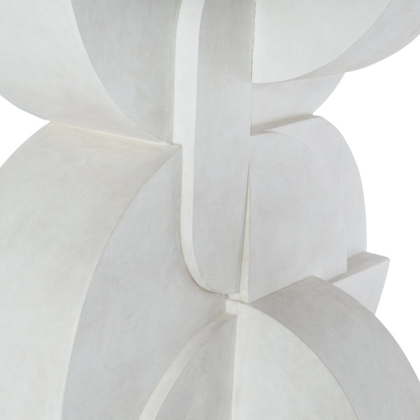 Bernhardt Bernhardt Constantin Sculptural Dining Table With Flaxen White Oak Top And Totemic Cast-Resin Base K1739