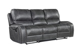 English Elm Steve Silver - Keily - Manual Reclining Sofa - Gray