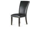 Steve Silver Finley Black Leatherette Side Chair, Set of 2 FL500SKN