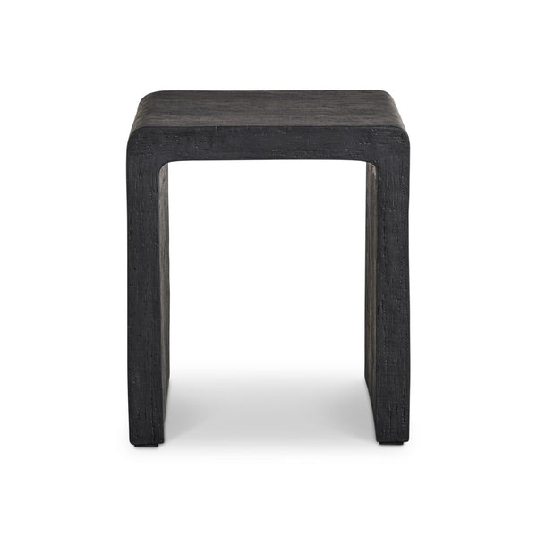 Bernhardt Bernhardt Shephard Cast Resin Faux Bois Accent Table with Sculptural Organic Form 582120