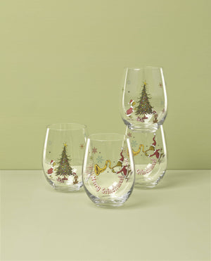 Lenox Merry Grinchmas Glass Tumblers, Set of 4 Multi, MULTI GLASS,CRYSTAL 896895