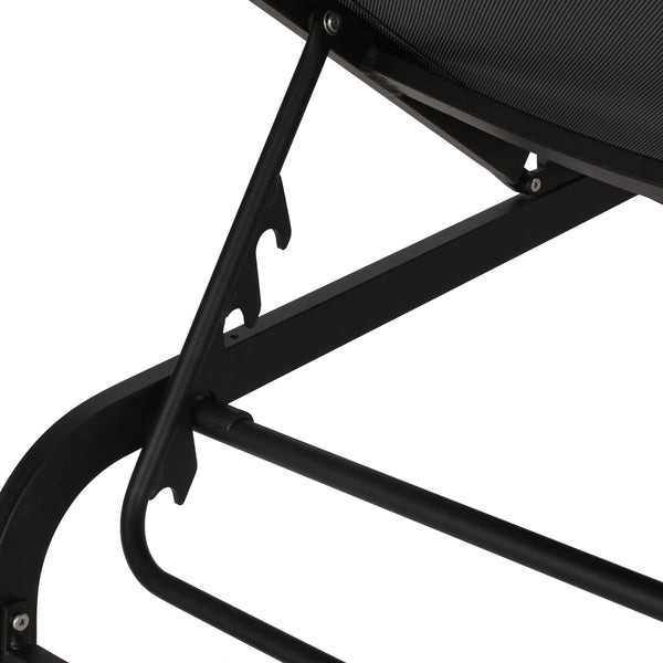 English Elm Christopher Knight Home® - FINN Chaise Lounge Set for Outdoor Patio – Aluminum Frame, Breathable Nylon Mesh, Handcrafted Comfort DARK GREY 71041.00