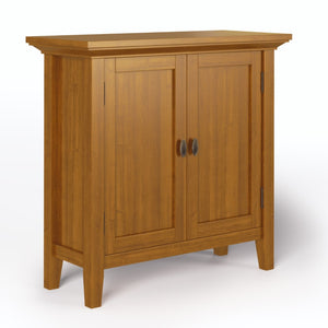 English Elm Redmond Low Storage Cabinet - Handcrafted Solid Wood In Light Golden Brown For Versatile Organization B136P159528-GIGA