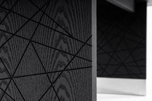 VIG Furniture Modrest Kenda - Modern Black Ash + Stainless Steel Dining Table VGVCT2355-BLK