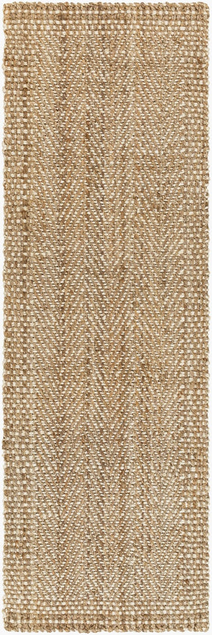 Livabliss Kerala Handwoven Jute Flatweave Area Rug Natural Fiber Accent for Living Dining Spaces Light Beige, Ta 2'6" x 8' KER2300-268