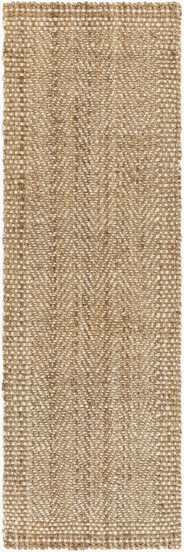 Livabliss Kerala Handwoven Jute Flatweave Area Rug Natural Fiber Accent for Living Dining Spaces Light Beige, Ta 2'6" x 8' KER2300-268