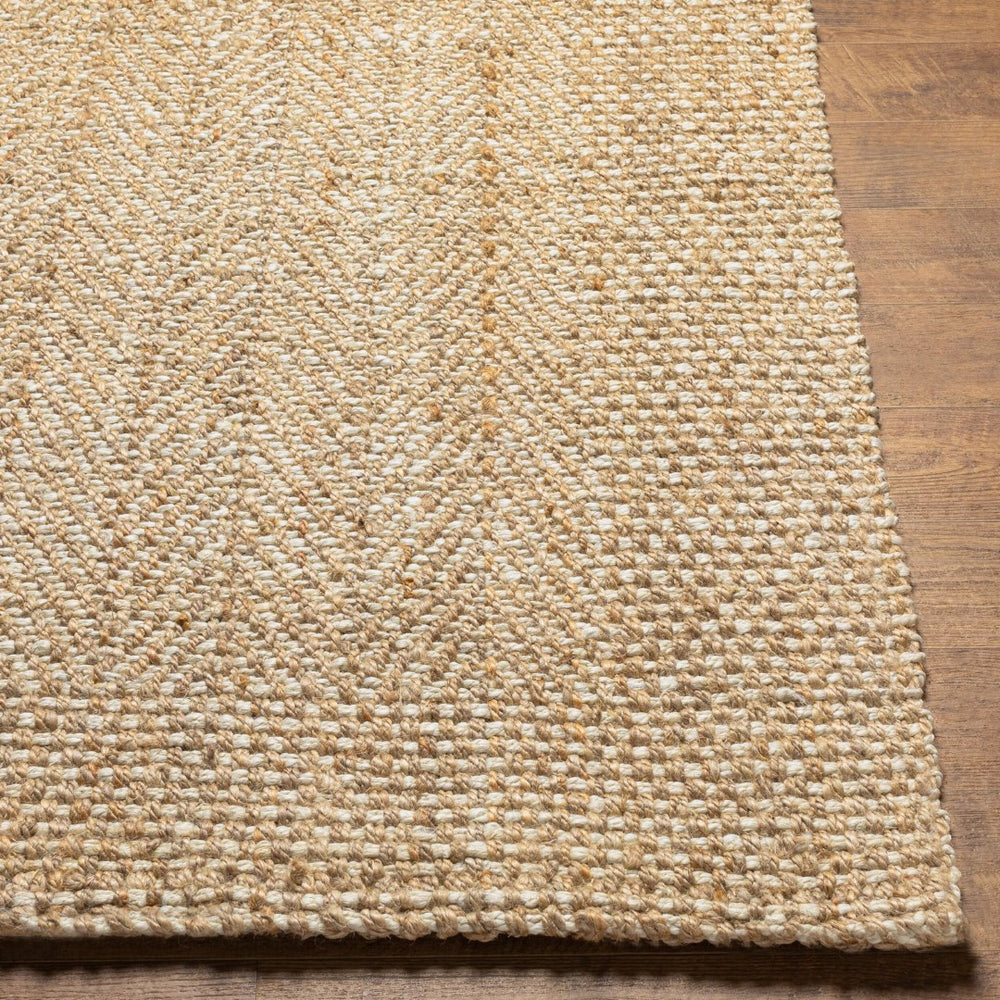 Livabliss Kerala Handwoven Jute Flatweave Area Rug Natural Fiber Accent for Living Dining Spaces Light Beige, Ta 8' x 8' Square KER2300-8SQ