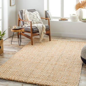 Livabliss Kerala Handwoven Jute Flatweave Rug Natural Fiber Accent for Entryway or Bathroom Light Beige, Ta 8'6" x 11'6" KER2301-86116
