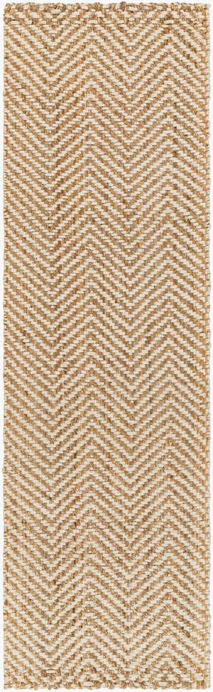 Livabliss Kerala Handwoven Jute Flatweave Area Rug Natural Fiber Cottage Charm for Entryways Light Beige, Ta 2'6" x 8' KER2302-268