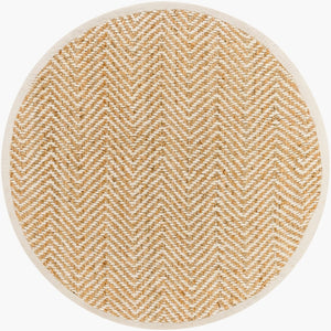 Livabliss Kerala Handwoven Jute Flatweave Area Rug Natural Fiber Cottage Charm for Entryways Light Beige, Ta 6' x 6' KER2302-6RD