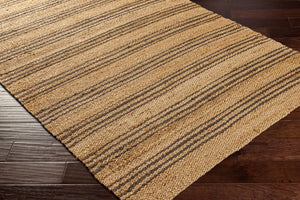 Livabliss Kerala Handwoven Jute Flatweave Area Rug Natural Fiber Accent for Living Room Light Beige, Ta 6' x 6' KER2303-6RD