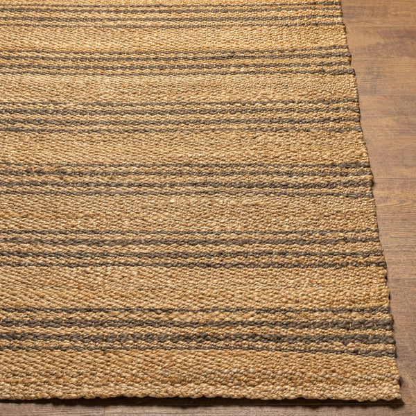 Livabliss Kerala Handwoven Jute Flatweave Area Rug Natural Fiber Accent for Living Room Light Beige, Ta 6' x 6' KER2303-6RD