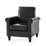 Christopher Knight Home® - Noble House - Freemont Bonded Leather Black Club Chair