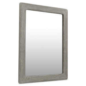 Bernhardt Bernhardt Monolith Mirror — Wire-Brushed Oak Puma Finish, Rounded Corners, Vertical Or Horizontal Mounting, Rustic Modern Style 343334