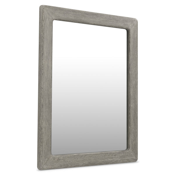 Bernhardt Bernhardt Monolith Mirror — Wire-Brushed Oak Puma Finish, Rounded Corners, Vertical Or Horizontal Mounting, Rustic Modern Style 343334