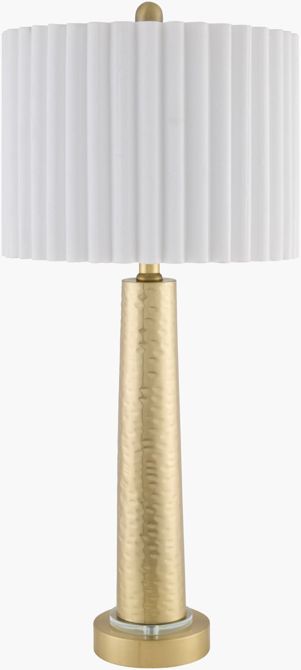 Livabliss Kerfi Iron Arts and Crafts Table Lamp with Cotton Shade for Warm Ambient Glow KFI-001