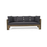 Christopher Knight Home® - Noble House - Varney Outdoor Extendable Acacia Wood Daybed Sofa