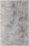 Feizy Rugs Zarah Viscose/Wool Hand Tufted Industrial Rug Gray/Tan/Blue 9' x 12'
