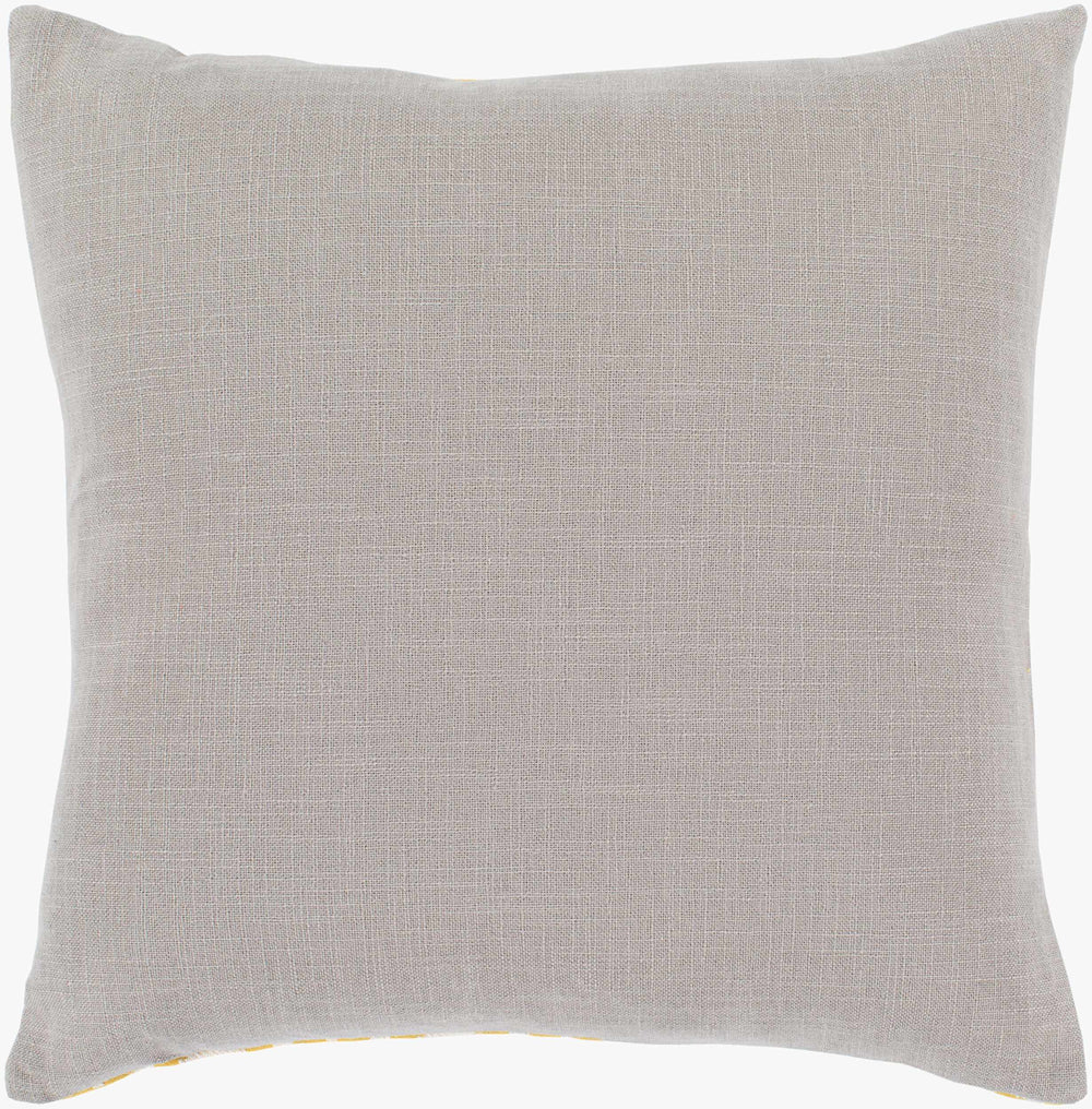 Surya Kanga Elegant 18"L X 18"W Accent Pillow - Modern Style, Soft Comfort, Easy Care For Home Decor Mustard Polyester,Polyester Kga004-2222d