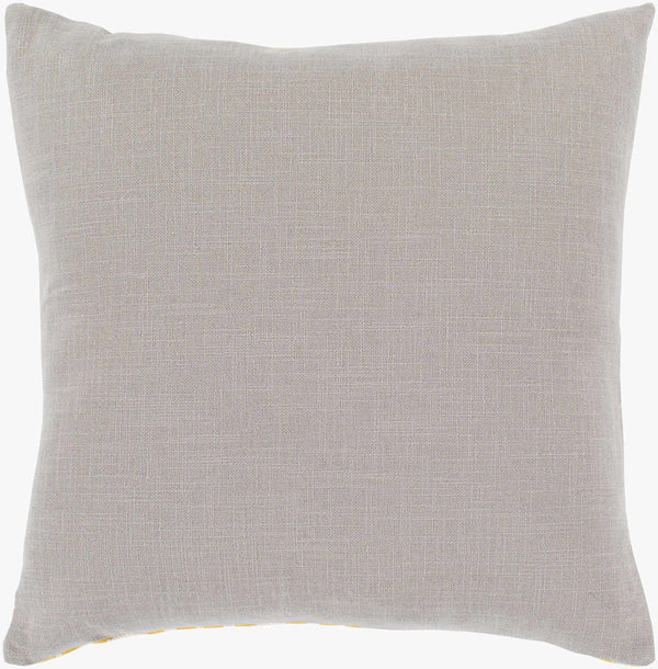 Surya Kanga Elegant 18"L X 18"W Accent Pillow - Modern Style, Soft Comfort, Easy Care For Home Decor Mustard Polyester,Polyester Kga004-2222d