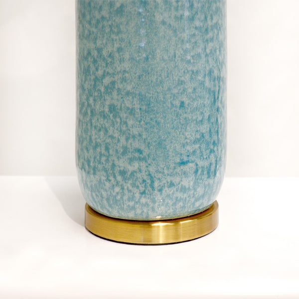 Pasargad Tucson Style Ceramic Table Lamp In Elegant Blue/Gold – Illuminate Your Space With Charm! Blue Ceramic Pmt-30315