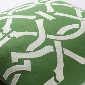 Surya Kingdom 18"X18" Cotton Accent Pillow - Elegant Design For Modern & Classic Decor, Easy Care! Medium Green Cotton,Cotton Kgdm7039-1818p