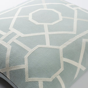 Surya Kingdom Cotton Square Accent Pillow Handcrafted in India for Sofas and Armchairs KGDM7045-1818D