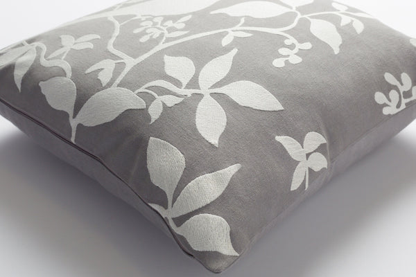 Surya Kingdom 18"X18" Cotton Accent Pillow - Elegant Design For Modern & Classic Decor, Easy Care! Gray Cotton,Cotton Kgdm7048-1818d